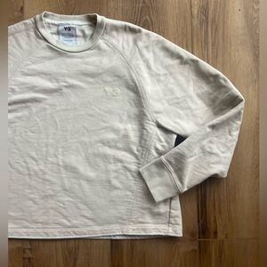 Y3 Yohji Yamamoto x Adidas Crewneck Sweater Ecru Like New Unisex Size Medium